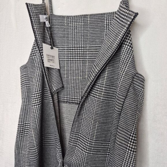 Jack By BB Dakota Black and White Checkered Dress Size Large - Picture 12 of 12